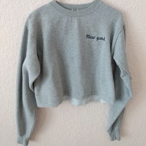 "New York" Crop Top Sweater